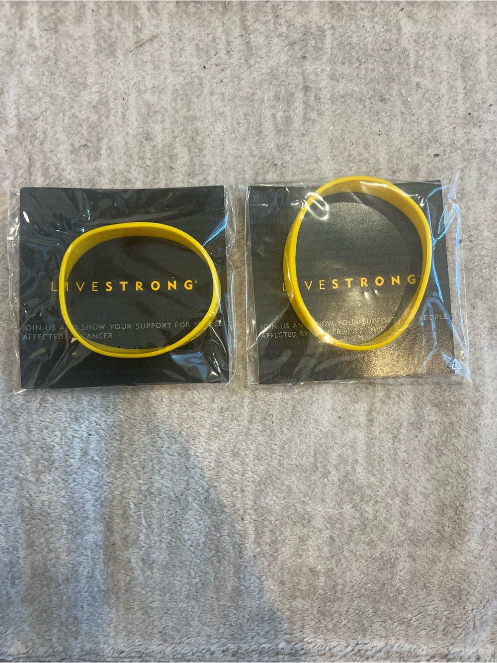 Sealed Livestrong Armstrong Wristband Combo Adult & Youth Set
New